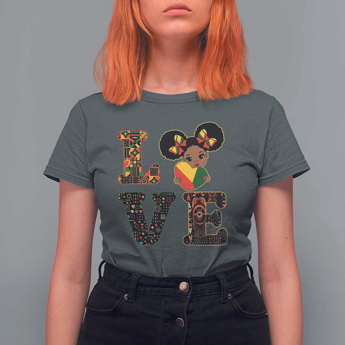 I Am Black Child T Shirt For Women LOVE Black History Month Strong African American Pride