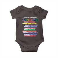 What We Learn From Black History Baby Onesie Celebration African American Roots Pride TS02