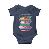 What We Learn From Black History Baby Onesie Celebration African American Roots Pride TS02