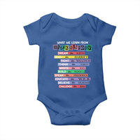 What We Learn From Black History Baby Onesie Celebration African American Roots Pride TS02