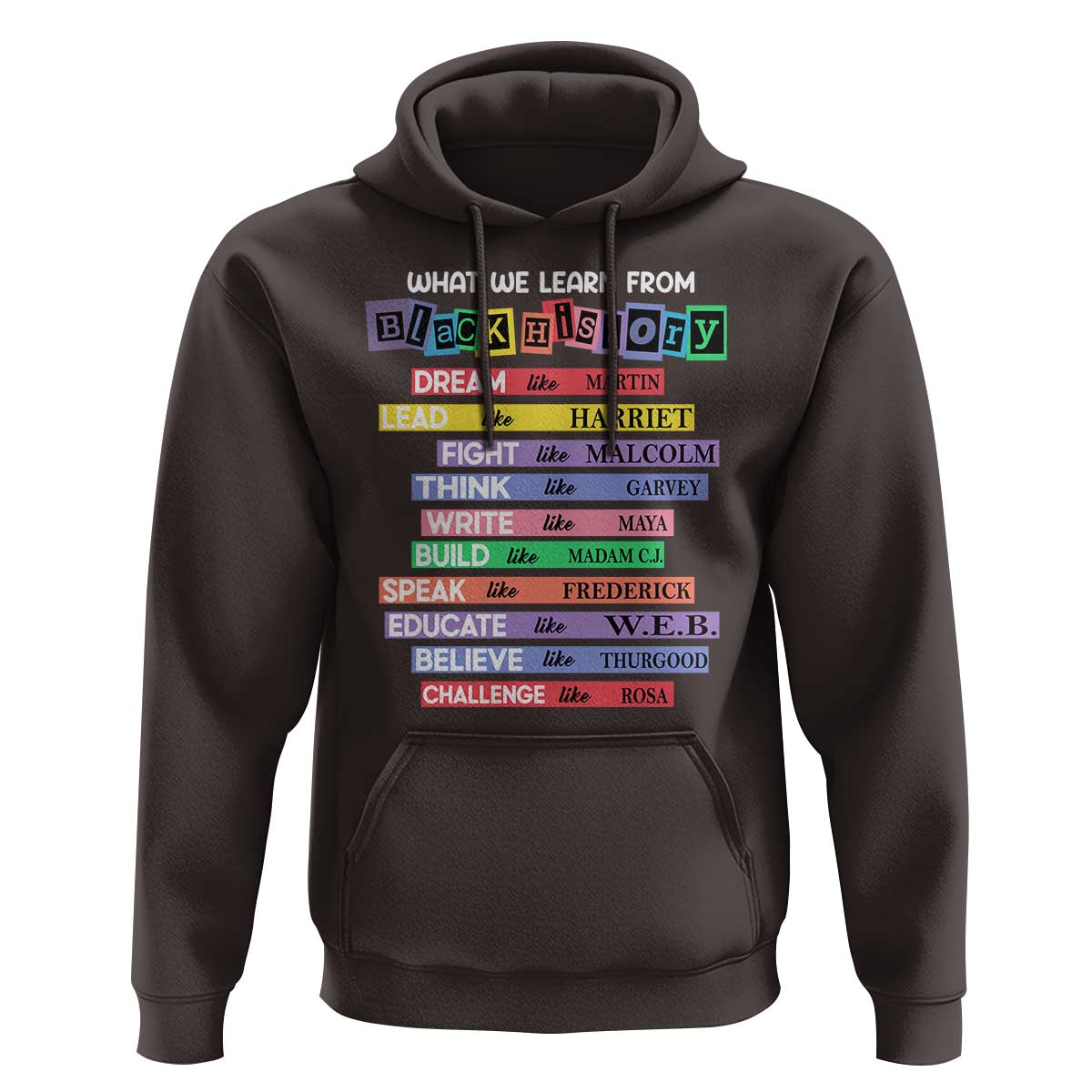 What We Learn From Black History Hoodie Celebration African American Roots Pride TS02