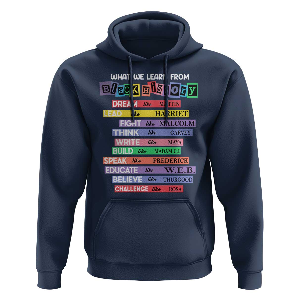 What We Learn From Black History Hoodie Celebration African American Roots Pride TS02