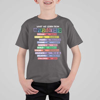 What We Learn From Black History T Shirt For Kid Celebration African American Roots Pride TS02