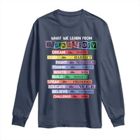 What We Learn From Black History Long Sleeve Shirt Celebration African American Roots Pride TS02