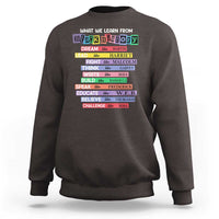 What We Learn From Black History Sweatshirt Celebration African American Roots Pride TS02