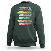 What We Learn From Black History Sweatshirt Celebration African American Roots Pride TS02