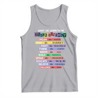 What We Learn From Black History Tank Top Celebration African American Roots Pride TS02
