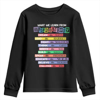 What We Learn From Black History Youth Sweatshirt Celebration African American Roots Pride TS02