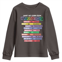 What We Learn From Black History Youth Sweatshirt Celebration African American Roots Pride TS02