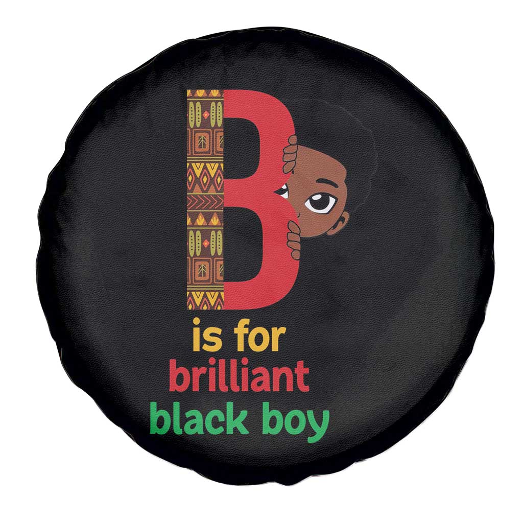 Black History Month Boy Spare Tire Cover B Is For Brilliant HBCU Education