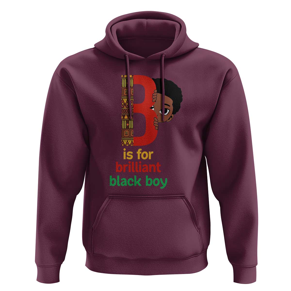 Black History Month Boy Hoodie B Is For Brilliant HBCU Education