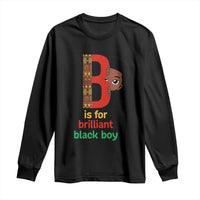Black History Month Boy Long Sleeve Shirt B Is For Brilliant HBCU Education