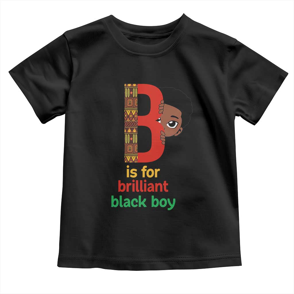 Black History Month Boy Toddler T Shirt B Is For Brilliant HBCU Education