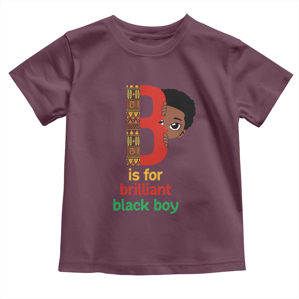 Black History Month Boy Toddler T Shirt B Is For Brilliant HBCU Education