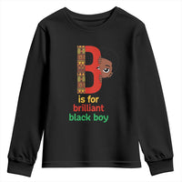Black History Month Boy Youth Sweatshirt B Is For Brilliant HBCU Education