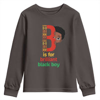 Black History Month Boy Youth Sweatshirt B Is For Brilliant HBCU Education