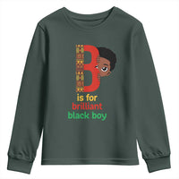 Black History Month Boy Youth Sweatshirt B Is For Brilliant HBCU Education