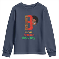 Black History Month Boy Youth Sweatshirt B Is For Brilliant HBCU Education