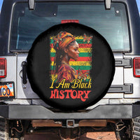 I Am Black History Spare Tire Cover African American Pride Woman