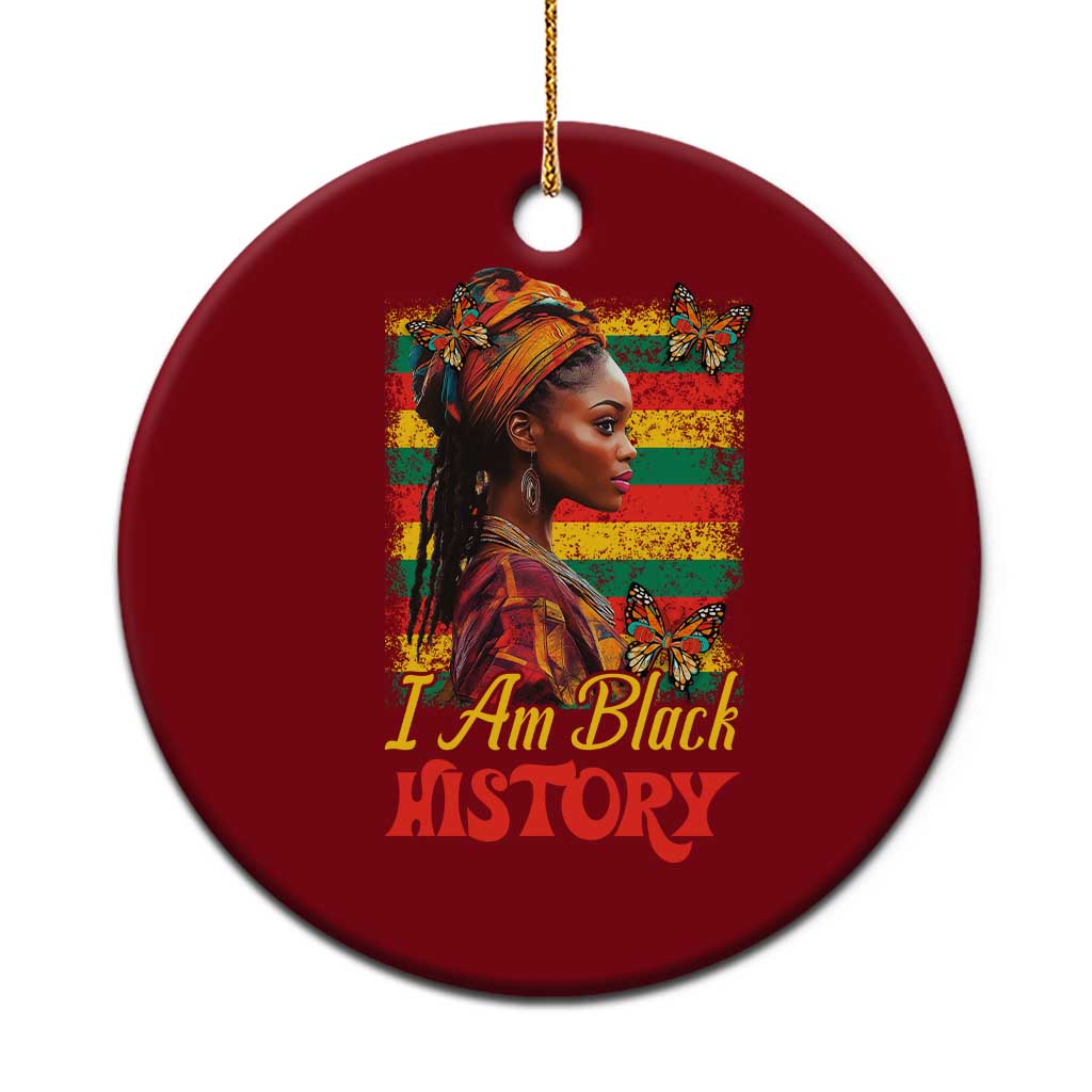 I Am Black History Ceramic Ornament African American Pride Woman - Wonder Print Shop