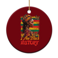 I Am Black History Ceramic Ornament African American Pride Woman - Wonder Print Shop
