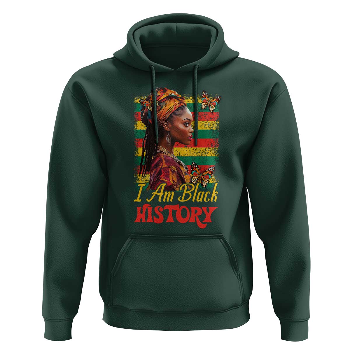 I Am Black History Hoodie African American Pride Woman