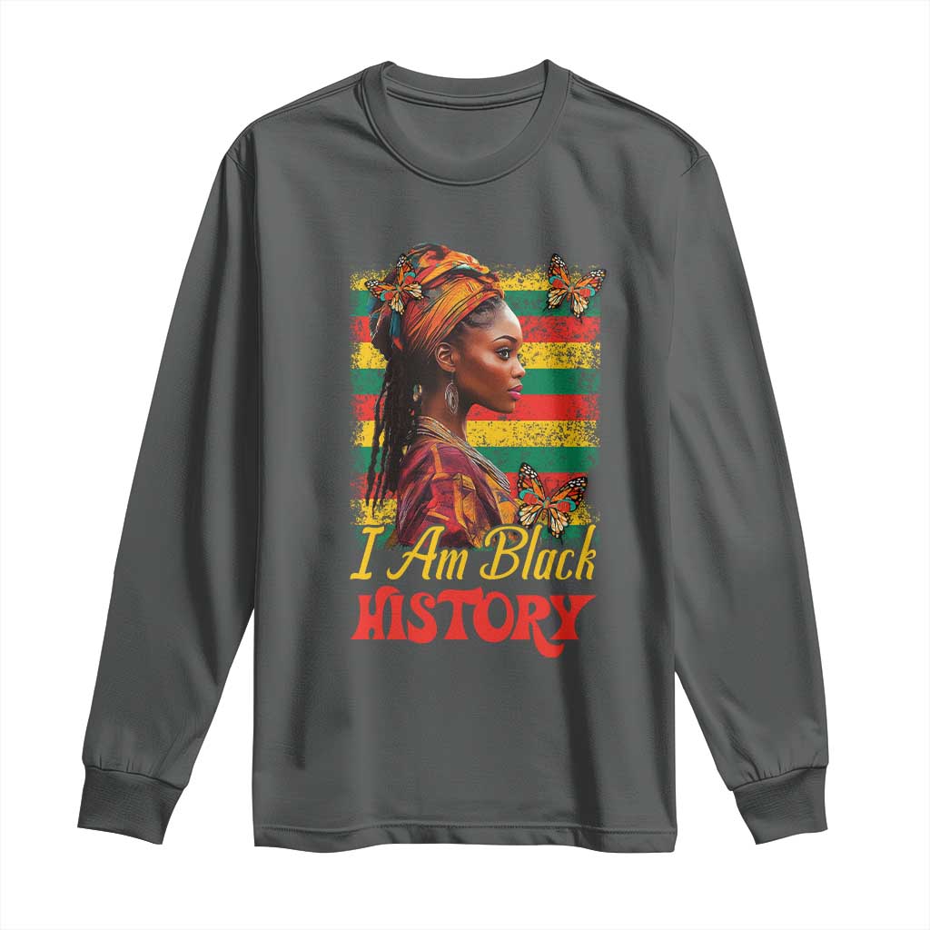 I Am Black History Long Sleeve Shirt African American Pride Woman