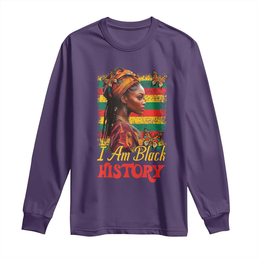 I Am Black History Long Sleeve Shirt African American Pride Woman