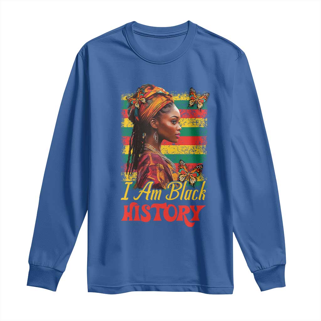 I Am Black History Long Sleeve Shirt African American Pride Woman