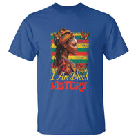 I Am Black History T Shirt African American Pride Woman