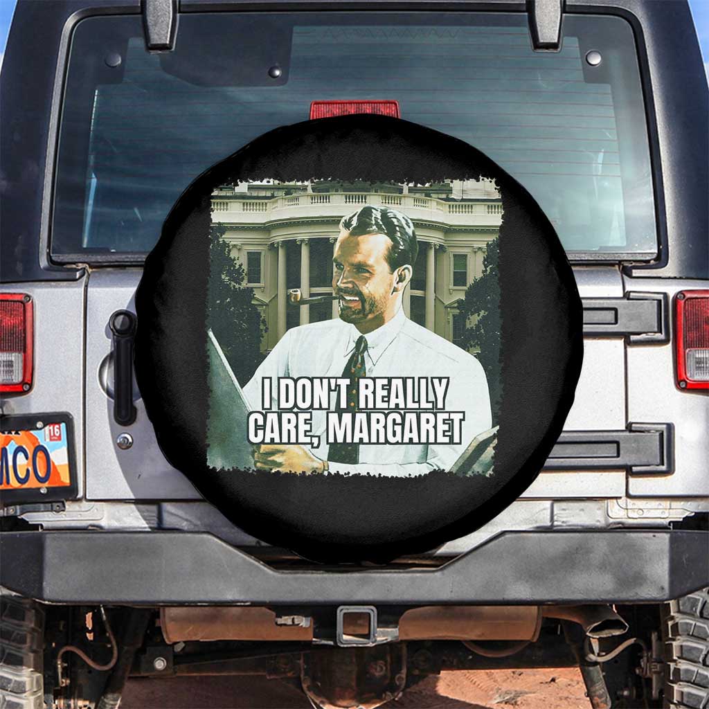 Funny JD Vance Interview Meme Spare Tire Cover I Don't Really Care Margaret