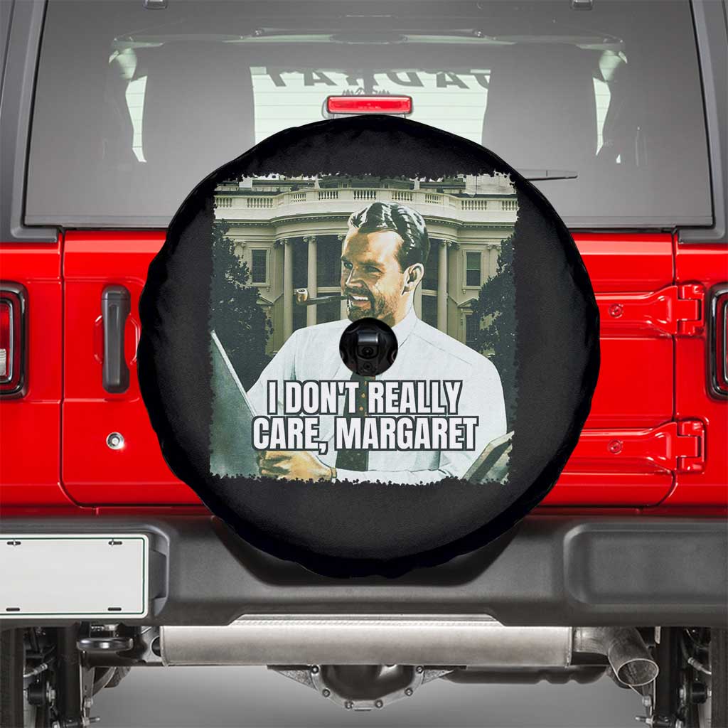 Funny JD Vance Interview Meme Spare Tire Cover I Don't Really Care Margaret