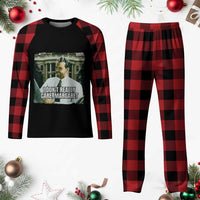 Funny JD Vance Interview Meme Plaid Pajama Set I Don't Really Care Margaret - Wonder Print Shop