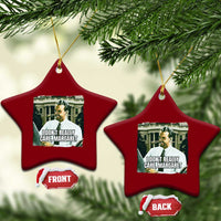 Funny JD Vance Interview Meme Ceramic Ornament I Don't Really Care Margaret - Wonder Print Shop