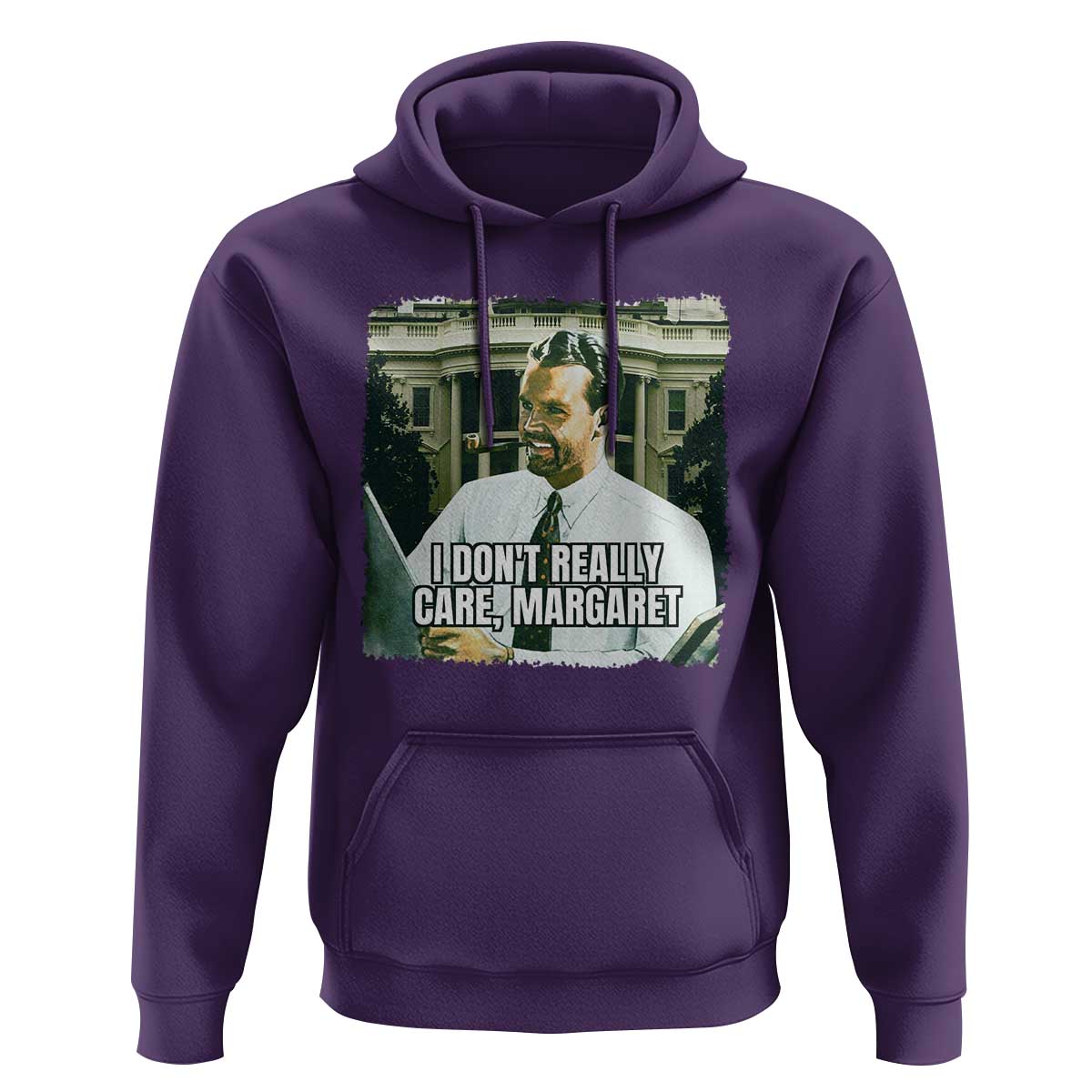 Funny JD Vance Interview Meme Hoodie I Don't Really Care Margaret