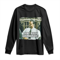 Funny JD Vance Interview Meme Long Sleeve Shirt I Don't Really Care Margaret