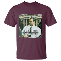 Funny JD Vance Interview Meme T Shirt I Don't Really Care Margaret