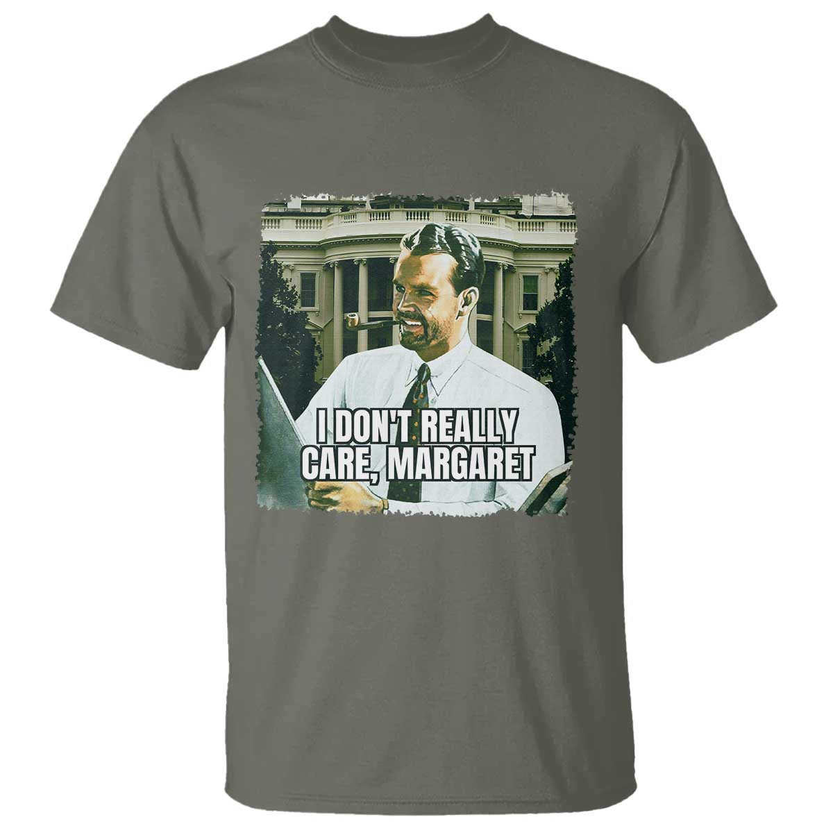 Funny JD Vance Interview Meme T Shirt I Don't Really Care Margaret