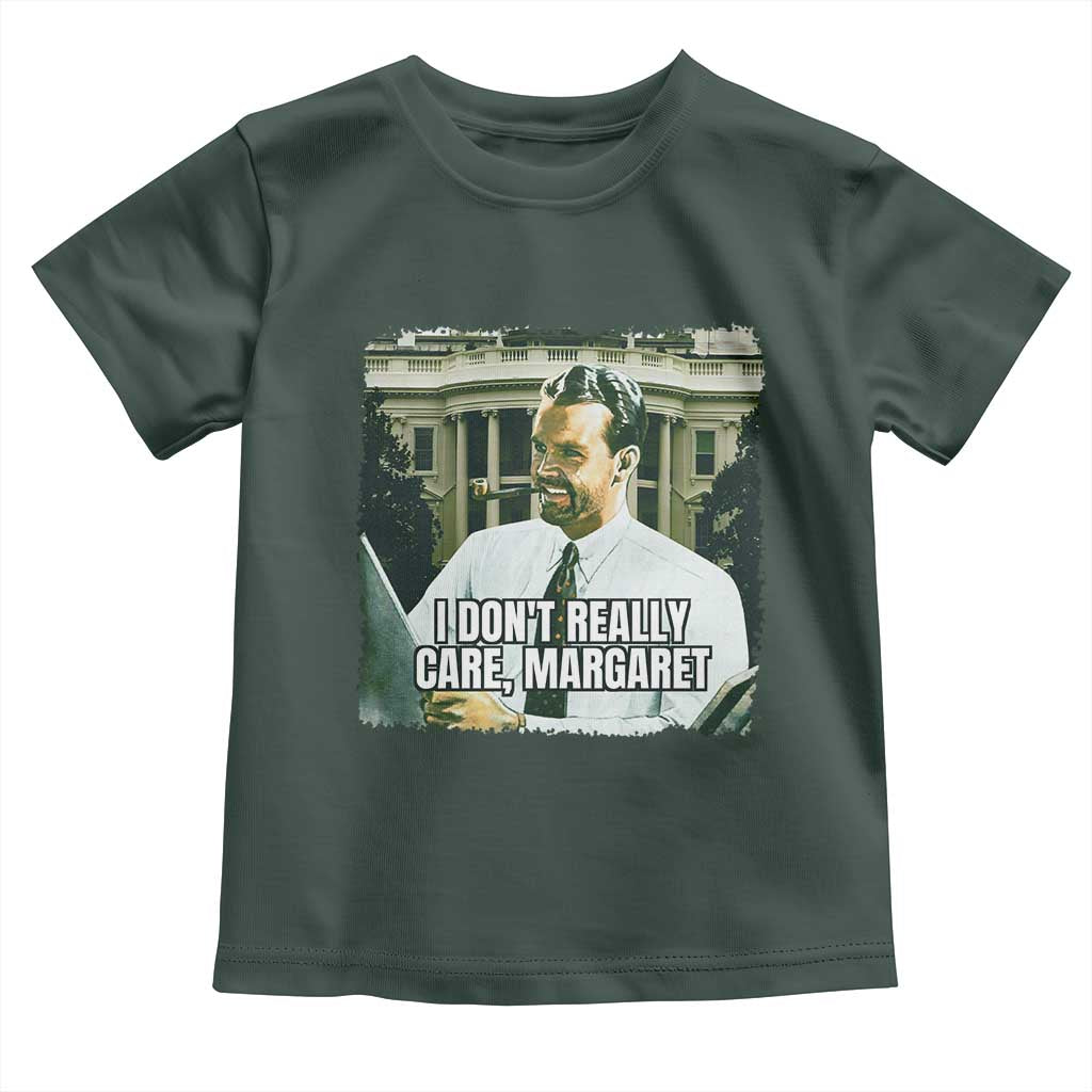 Funny JD Vance Interview Meme Toddler T Shirt I Don't Really Care Margaret