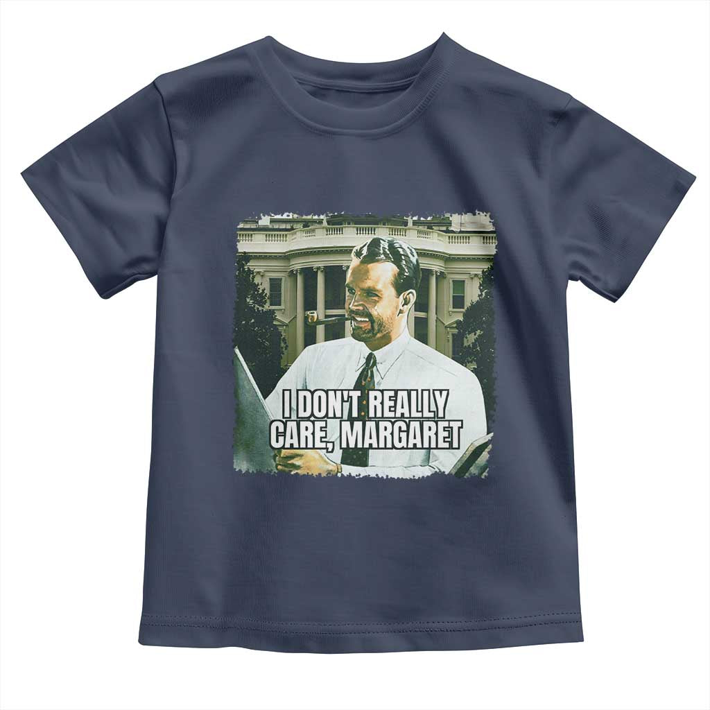 Funny JD Vance Interview Meme Toddler T Shirt I Don't Really Care Margaret