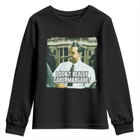 Funny JD Vance Interview Meme Youth Sweatshirt I Don't Really Care Margaret