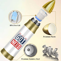 We All We Got We All We Need Motivational Bullet Tumbler Minimalist Bold Sports Style
