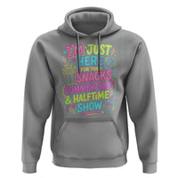I'm Just Here for The Snacks Commercials Halftime Show Hoodie Funny Game Day Neon Style