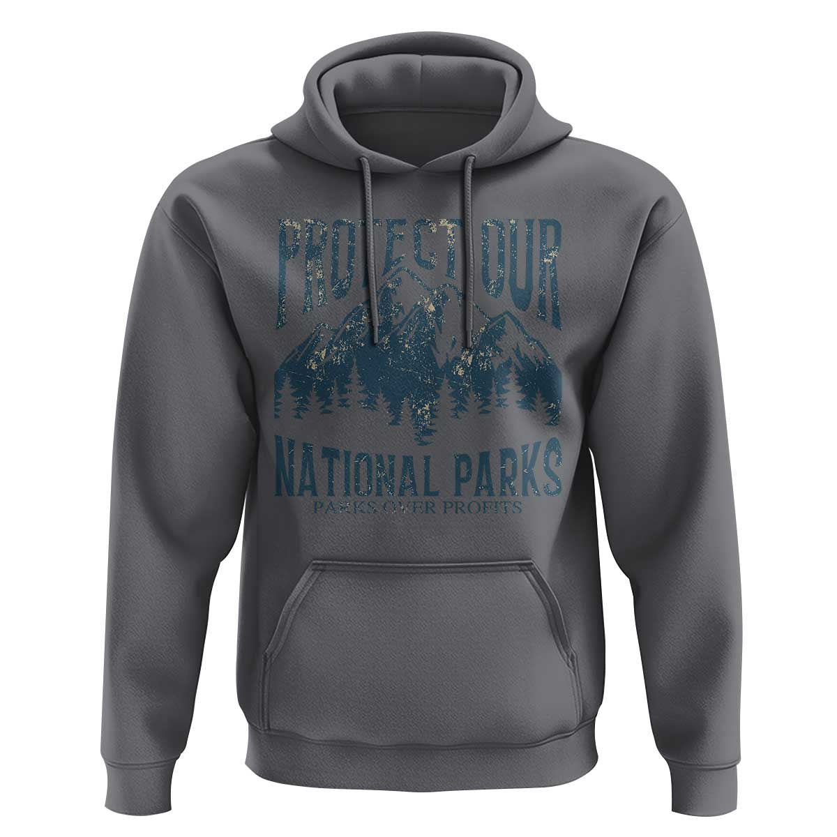 Protect Our National Parks Hoodie Retro Mountain Nature Graphic