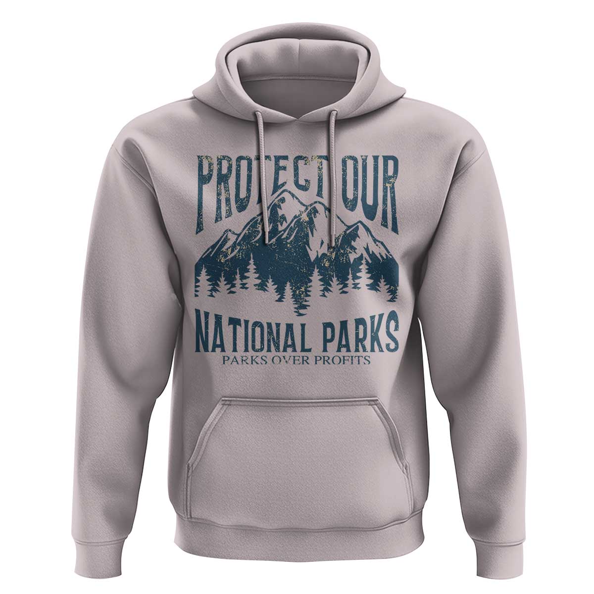 Protect Our National Parks Hoodie Retro Mountain Nature Graphic
