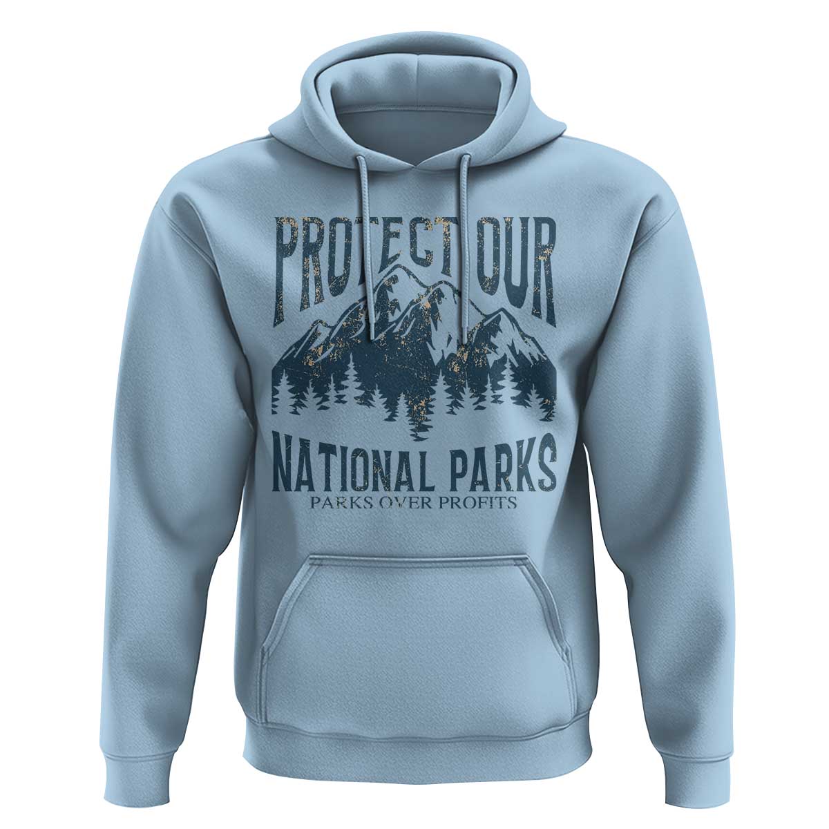 Protect Our National Parks Hoodie Retro Mountain Nature Graphic
