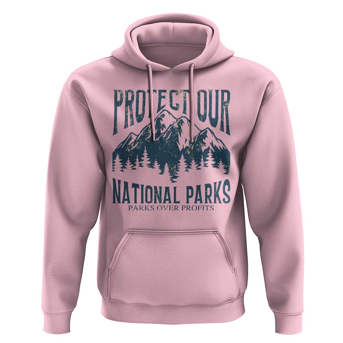 Protect Our National Parks Hoodie Retro Mountain Nature Graphic