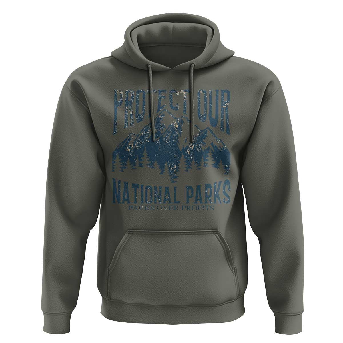 Protect Our National Parks Hoodie Retro Mountain Nature Graphic