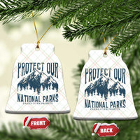 Protect Our National Parks Ceramic Ornament Retro Mountain Nature Graphic - Wonder Print Shop
