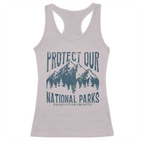 Protect Our National Parks Racerback Tank Top Retro Mountain Nature Graphic